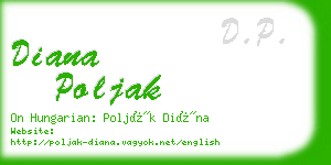 diana poljak business card